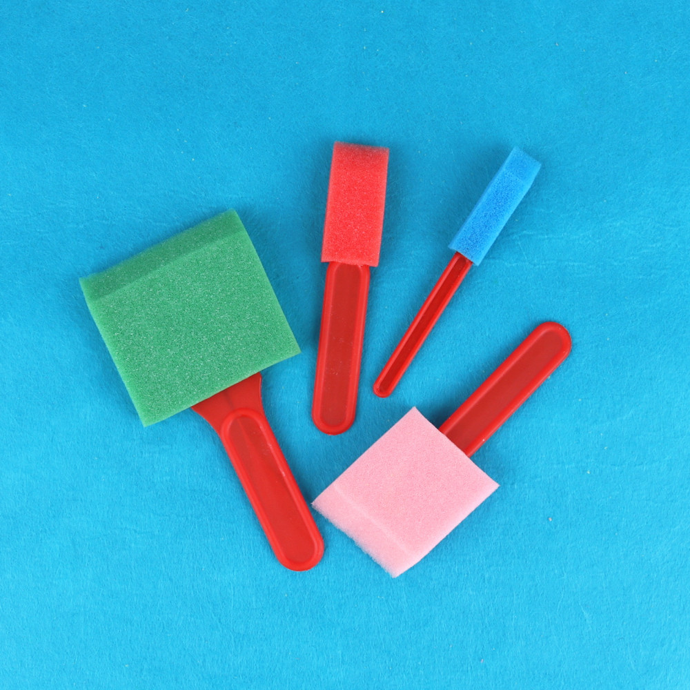 Esponja cepillo de pintura rodillo sello cepillo pintura educación temprana kindergarten área de arte graffiti herramienta material de pintura