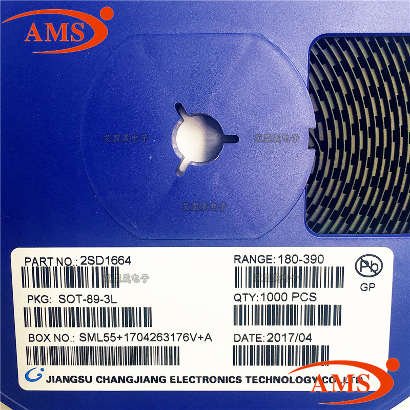 2SD1664 丝印:DA SOT-89 CJ/长电 贴片三极管晶体管 全新现货