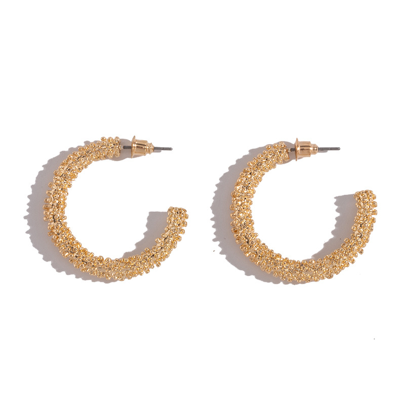 Minimalist Geometric Circular Retro  Irregular Style Earrings Wholesale Nihaojewelry display picture 7