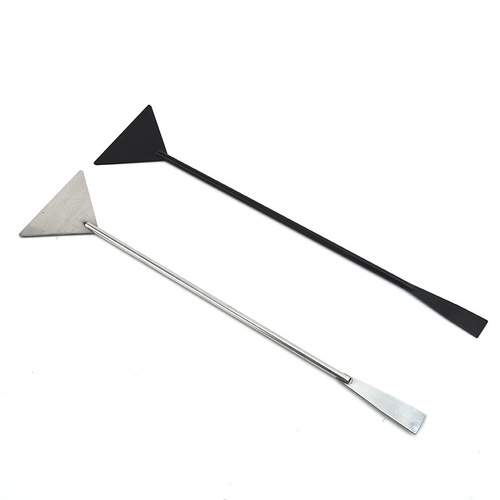 Stainless steel aquarium flat sand shovel aquatic plant landscape tool black carbon flat sanding tool