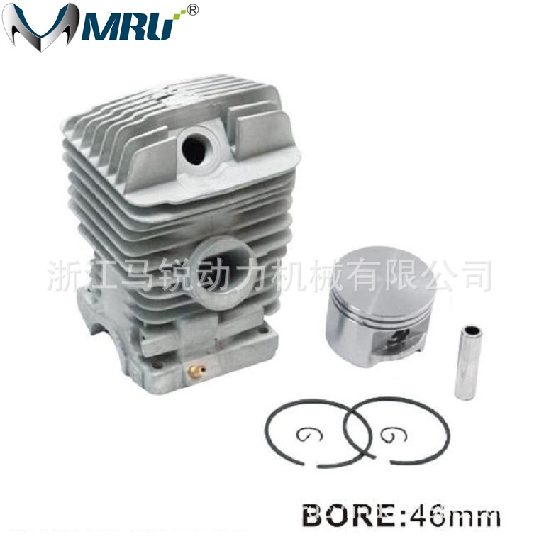 油锯配件汽缸/气缸 陶瓷汽缸290 46mm 园林机械配件