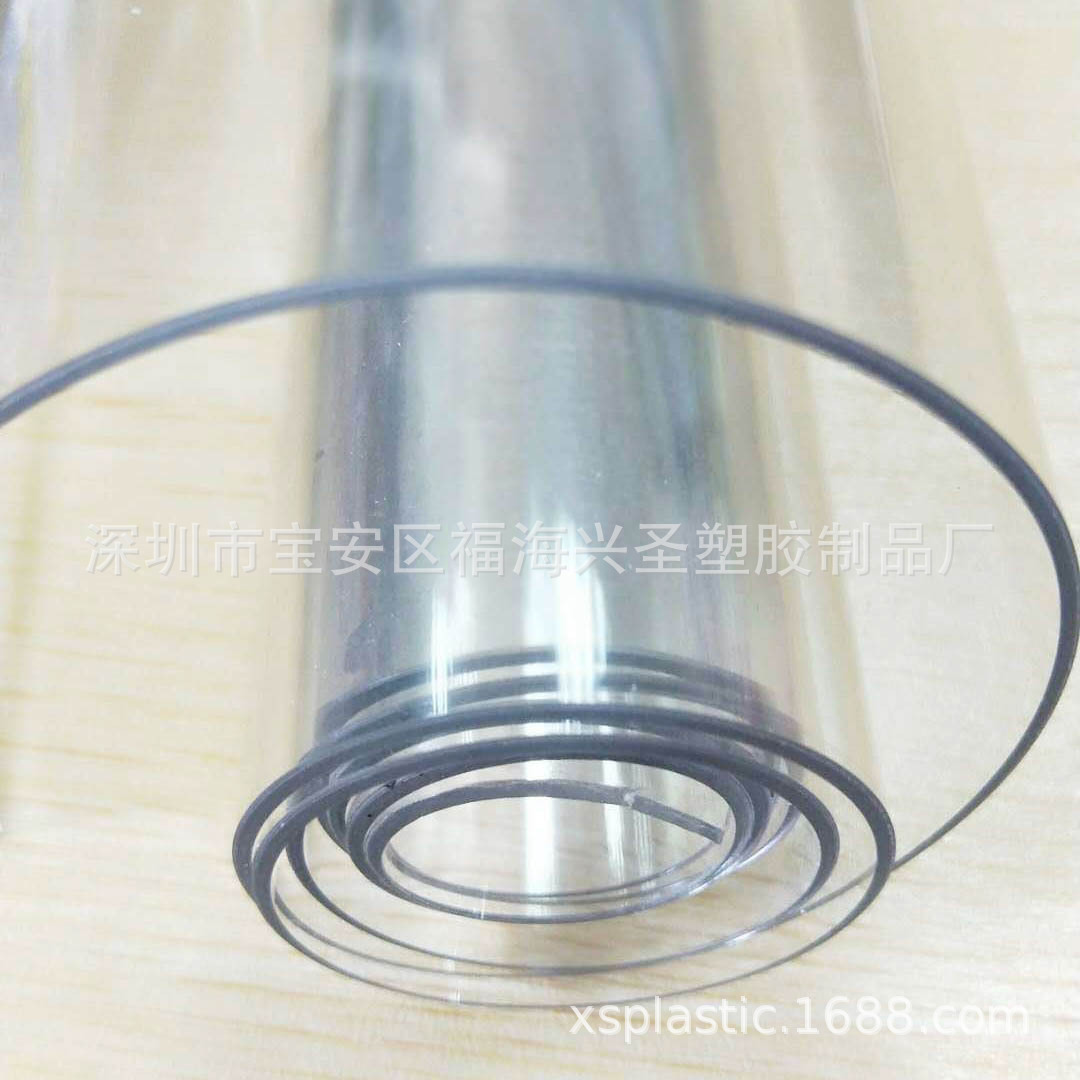 现货工厂直销加厚PVC高透明膜用于疫情防护罩、pvc超透膜，软胶