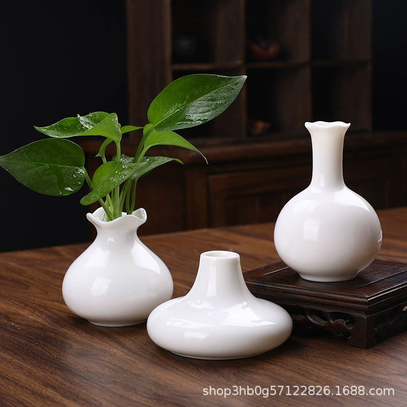 Новая керамическая ваза в китайском стиле из нефрита, современный минималистичный керамический горшок для гидропоники