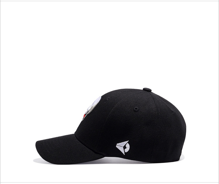 Black Skull Embroidered Baseball Cap 2