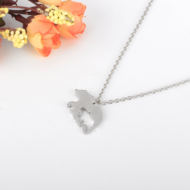 bear mother necklace clavicle chain motheru0027s day gift Mama Bear animal bear necklace wholesale n