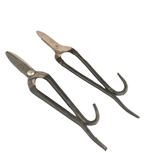 Заводские прямые волосы и стальная белая железная сдвиг старый старый в стиле ковая железные листы ножницы