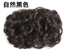 Wig, hair net, hair tie, cheongsam wig, hairpin, floral hair accessory, large flower bud head, vintage floral curly hairband