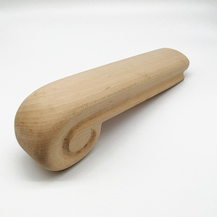 Factory wholesale custom solid wood stair handrail Beech baluster duplex pole solid wood stair handrail