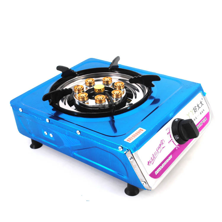 厂家批发 不锈钢家用燃气煤气灶具 液化气猛火炉具8头台式单灶具|ru