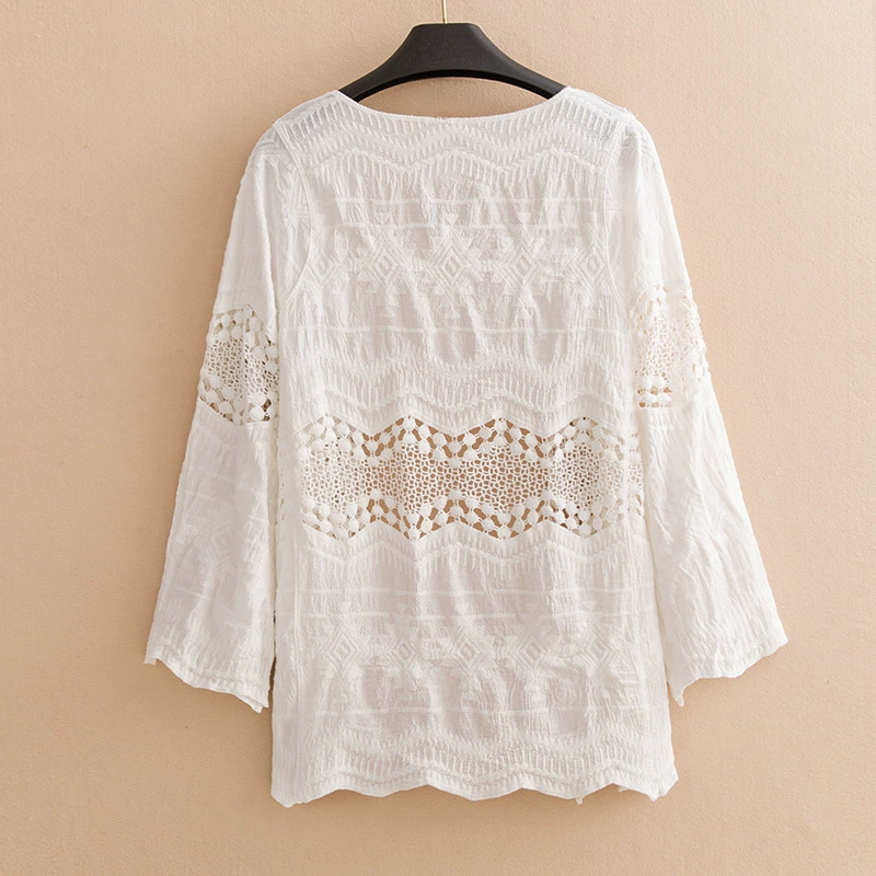 Cotton lace cardigan, spring jacket, sun protection clothing, 2019 years