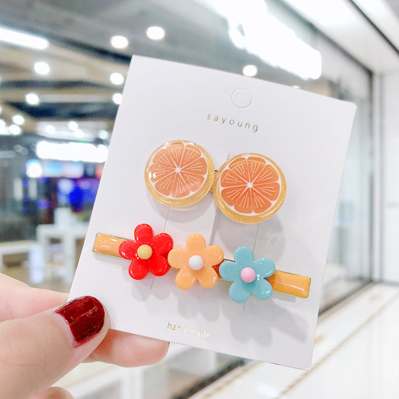 Barrettes Xuan Ya Ins Fruits Côté Clip Internet Celebrity Fille Coloré Bar En Forme De Clip Bang Clip Mignon Fleur display picture 7