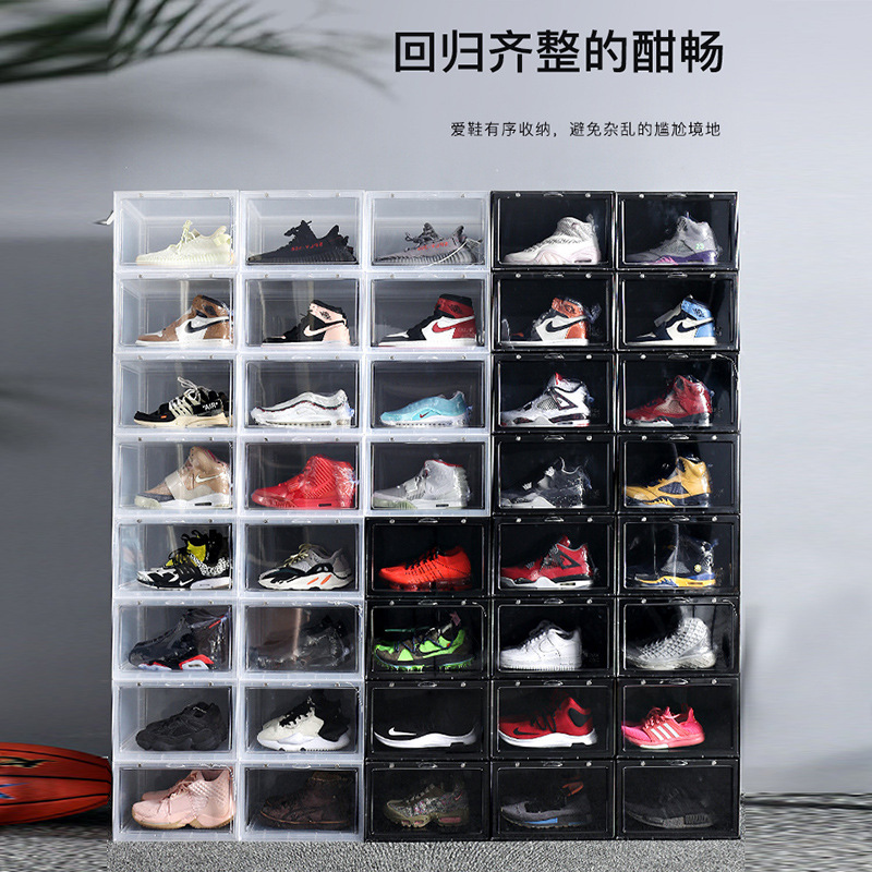 Transparent shoe box, sneaker storage bo...