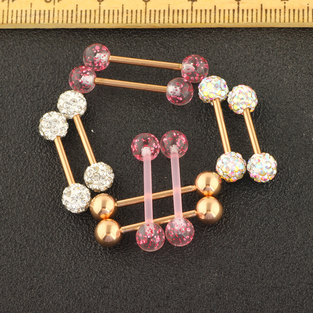 Pointed titanium steel lip stud product view