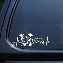 J-169  Personality Pitbull Love Car Styling Car Sticker ܇N