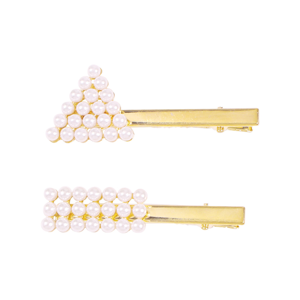 New Pearl Hair Clip Girl Sweet Simple Hair Accessories Word Clip Edge Clip display picture 4