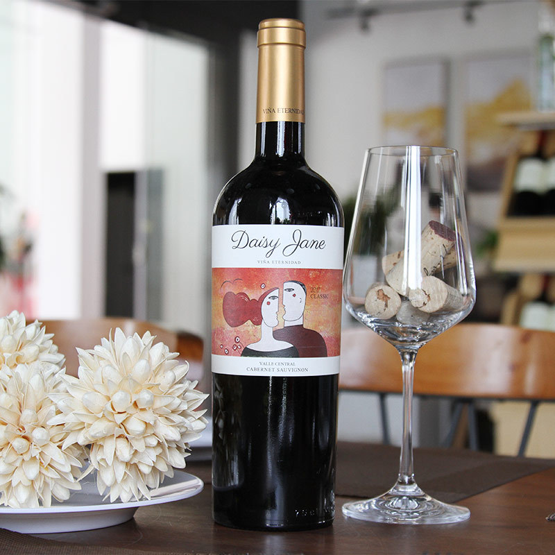智利原瓶红酒 黛西雅经典赤霞珠干红葡萄酒