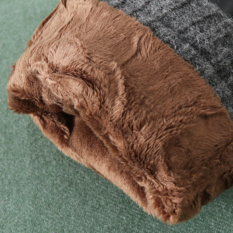 羊皮真皮手套男秋冬季保暖加绒加厚户外骑行开车手套触屏分指手套