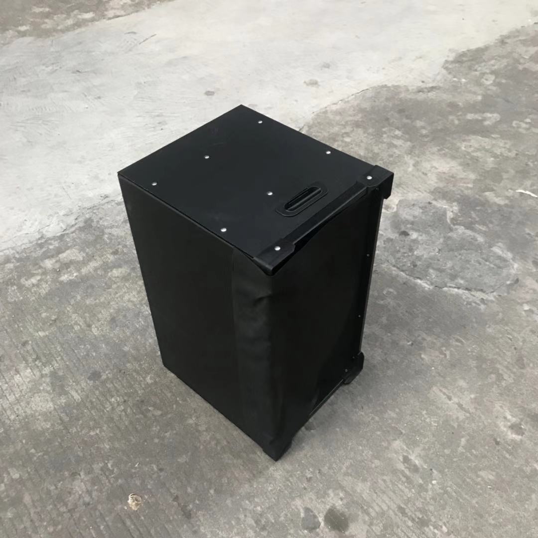 导电万通板刀卡分隔骨架箱 四角加固工业周转运输骨架箱 PP骨架箱