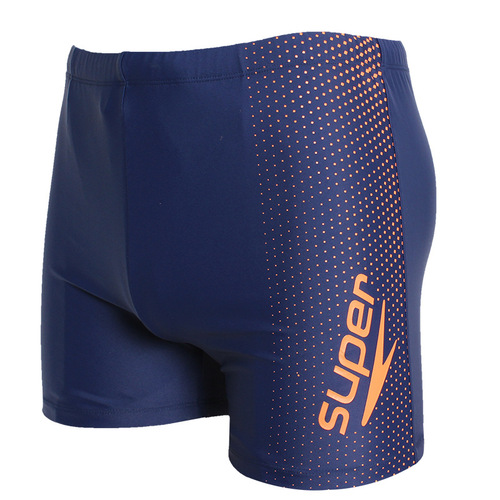 Men's swim trunks short pants polyester high elasticity breathable summer sports quick-drying plus size mens swim trunks