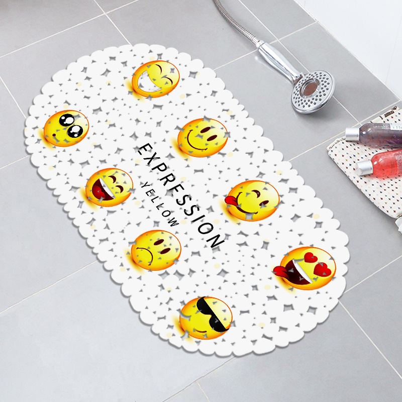 Nordic color sólido baño bañera Mat impresión antideslizante alfombra de baño antideslizante estera de ducha de PVC alfombra de baño taza de succión estera