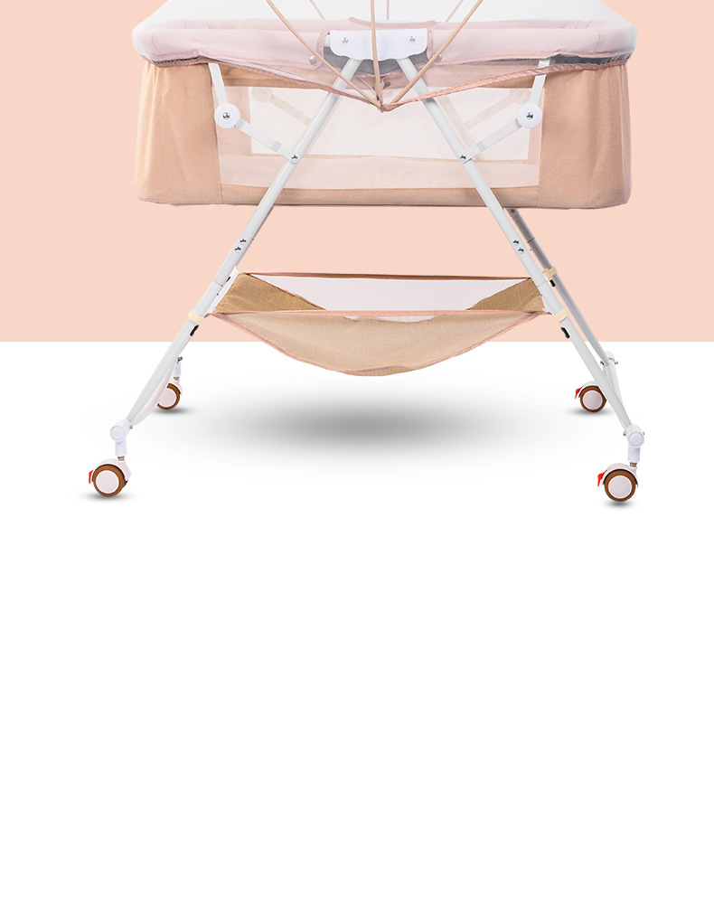 Card beds newborn can fold the cradle bed simple, portable, multifunctional small BB bed treasure