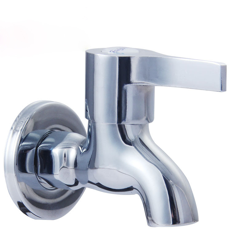 Mop sink faucet factory wholesale household quick-opening, all-copper, 4-inch thickened faucet, flat faucet full figure
