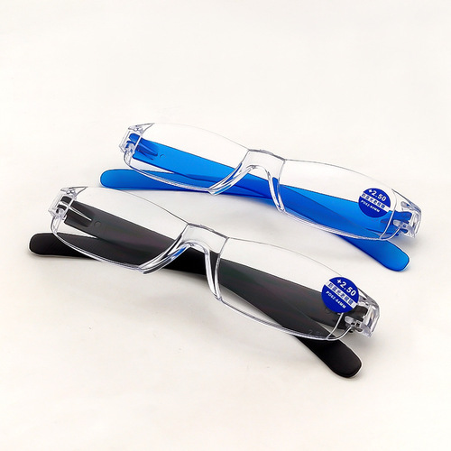 Wholesale of new fashionable anti-blue light reading glasses, all-in-one reading glasses that cannot be damaged by street stalls, ultra-light glasses for the elderly