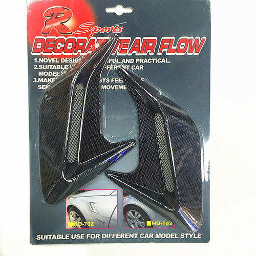 Cross-border hot selling car modification supplies shark gill air intake decoration hood simulated fake vent black