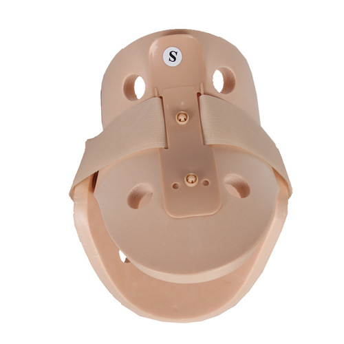 High Molecular Rubber Foam Cervical Collar with Back Support, Adjustable Cervical Traction Device