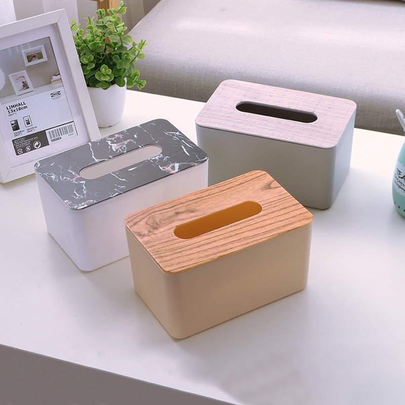抽纸盒纸巾盒家用客厅创意纸抽盒茶几遥控器收纳盒卷纸盒简约可爱|ru