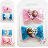 Nail sequins with bow, shiny fresh hair accessory for princess, cleaner, acrylic resin with accessories, new collection