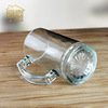 450ml Transparent Thick Beer Water Cup Fasal Transparent Glass to make a cup of cylindrical strap to make the office tea cup