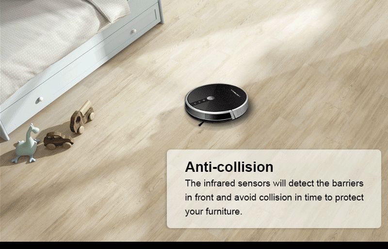 LIECTROUX C30B Robot Vacuum Cleaner,Map navigation,3000Pa Suction, ,Smart Memory, Map Display on Wifi APP, Electric Water tank