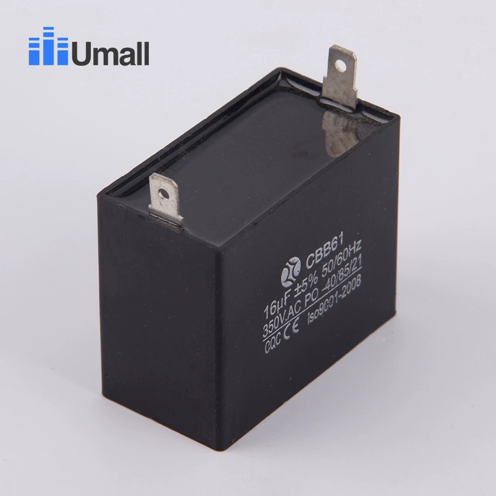 16UF CBB61 350V 450V стартерный конденсатор 16 мФ квадратный пластиковый с углом
