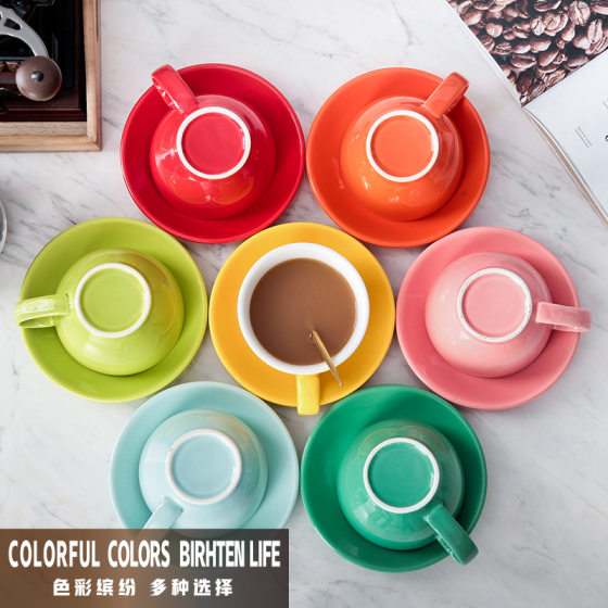 300CC coffee cup European style coffee cup coffee cup set ceramic coffee cup saucer cappuccino cup