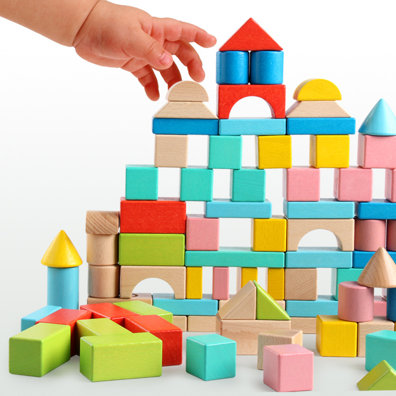 儿童积木1 2岁女孩宝宝早教益智木头桶装拼装玩具3 4 5 6周岁男孩 价格 厂家 哪里买 我有货 B 5yoho Cn