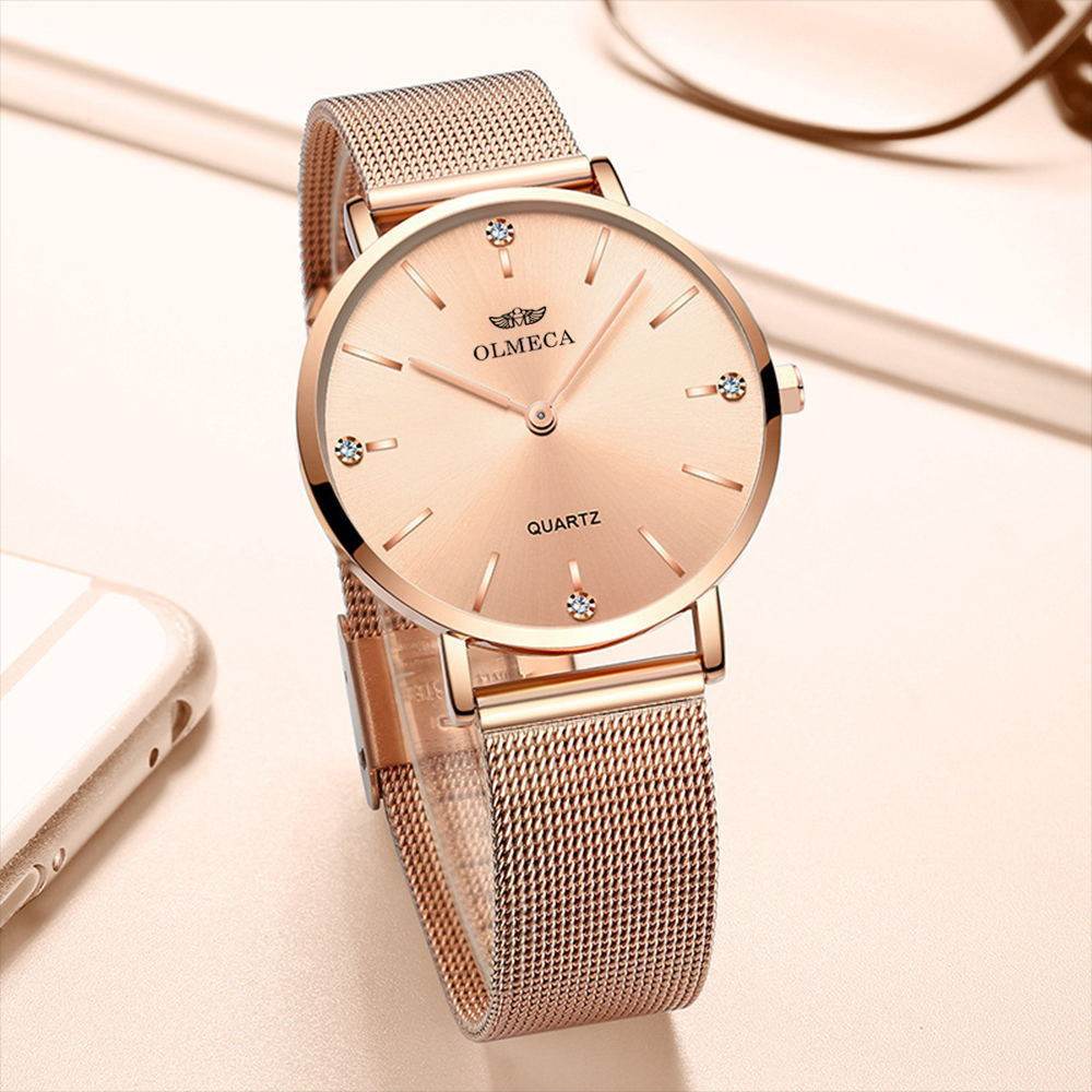 Minimalist Women's Watch - Full White Face