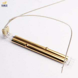Double-tube semi-gold-plated 1KW 185MM Infrared lamp Infrared quartz drying double-tube heating electric heating tube