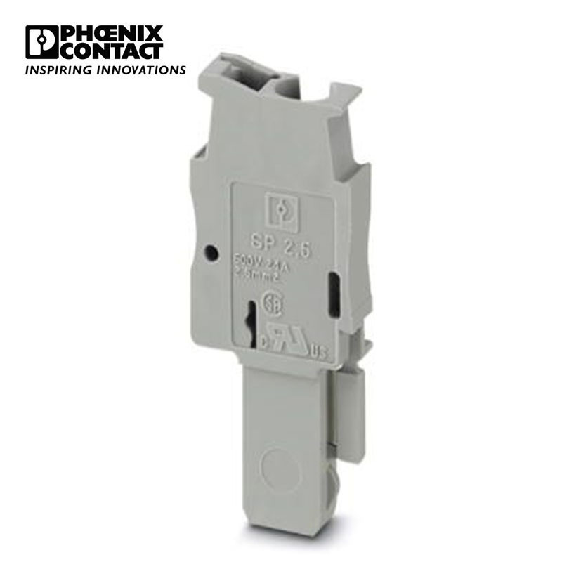 菲尼克斯 端子附件1位弹簧连接针式插头灰色SP 2,5/ 1-L-3043019