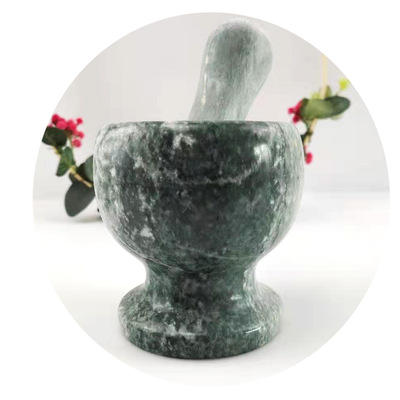 大理石手動搗蒜罐研磨器壓蒜器石臼家用搗碎罐