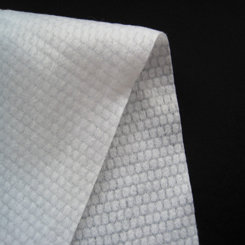 白70g纺粘混合珍珠纹水刺无纺布 湿巾用水刺无纺布生产厂家