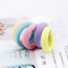 Do not entangle high -bombs nylon solid color towel ring 5 sets of hair accessories children's rubber band sellers gift good supply