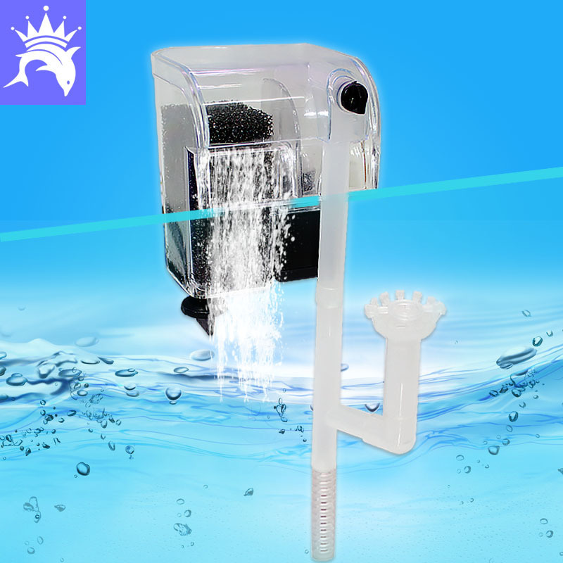 超薄外挂过滤器鱼缸水族瀑布过滤泵 挂式鱼缸过滤器 含油膜壁挂泵|ms