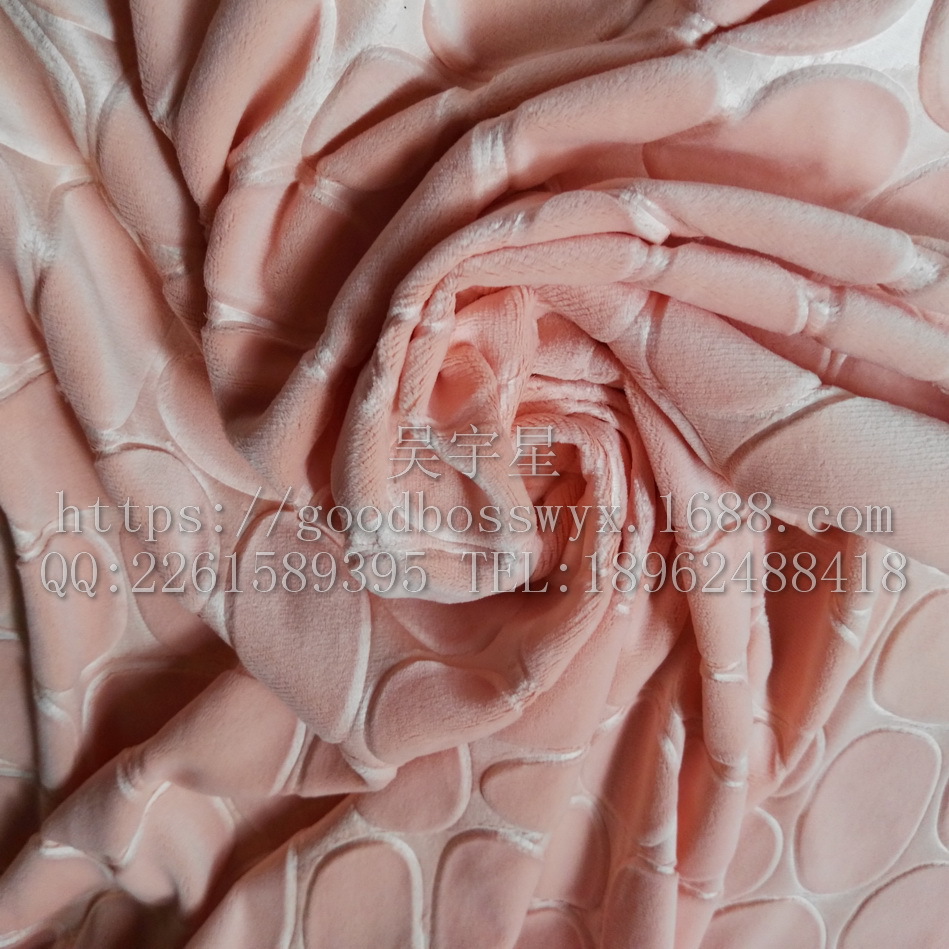 压花超柔睡衣丝绒氨超压花睡袍丝绒石头花纹超柔女装石头纹压花