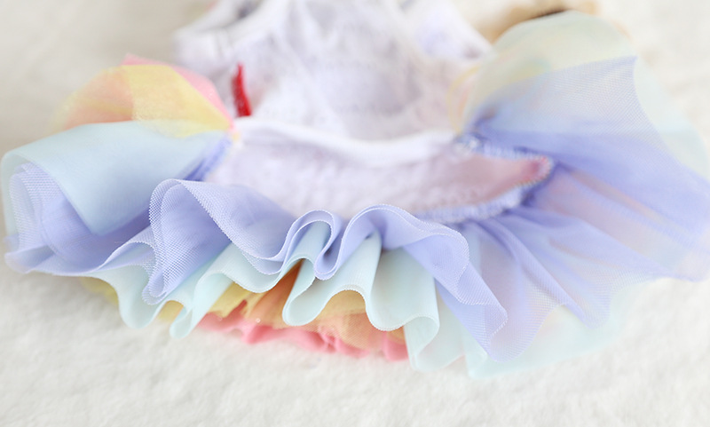 彩虹蛋糕公主裙