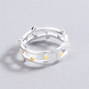 Ring, double-layer fashionable accessories, simple and elegant design, Korean style