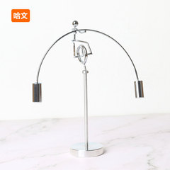 Large/Creative Stainless Steel Balance Ball Tumbler Little Man Inertia Ornament Swinging Decompression Little Iron Man Unicycle