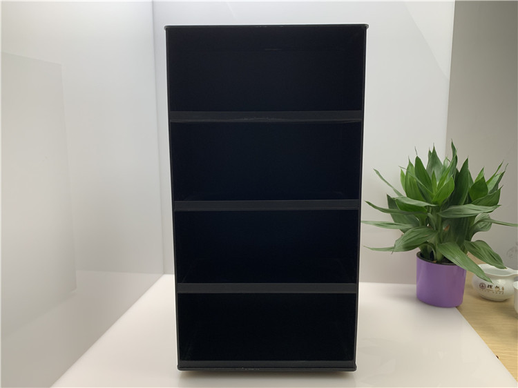 香水有机玻璃旋转展示柜精饰品3D眼镜展台化妆品面膜亚克力陈列柜