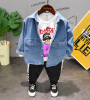 On behalf of Boy Chaqueta 2019 spring and autumn new pattern Children's clothing Jeans Korean Edition Versatile jacket D1256