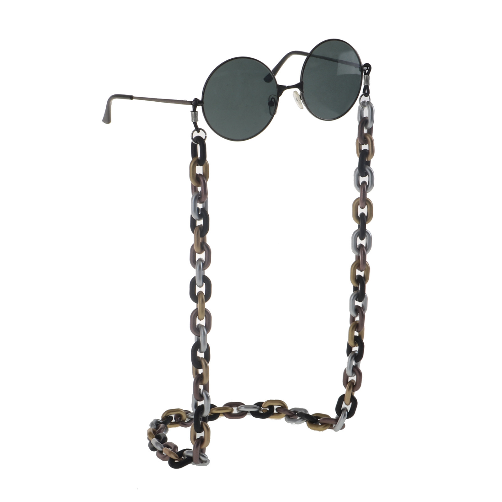 Acrylic Plastic Black Simple Retro Fashion Environmental Protection Glasses Chain Anti-skid And Anti-lost display picture 1